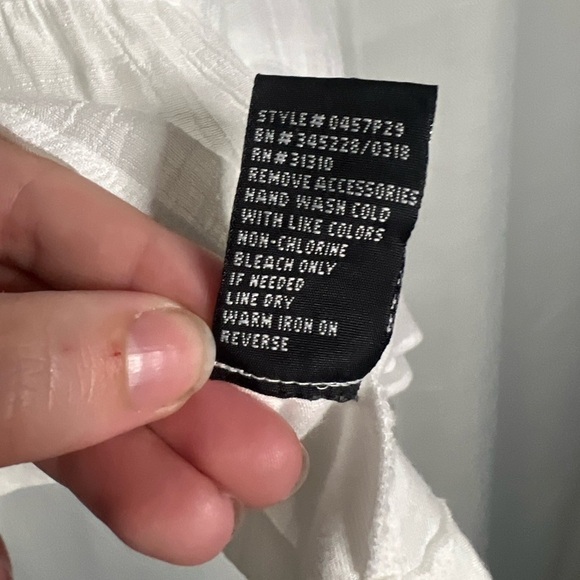 ALYX White Asymmetrical Layered Sleeveless Blouse XXL - Picture 8 of 9